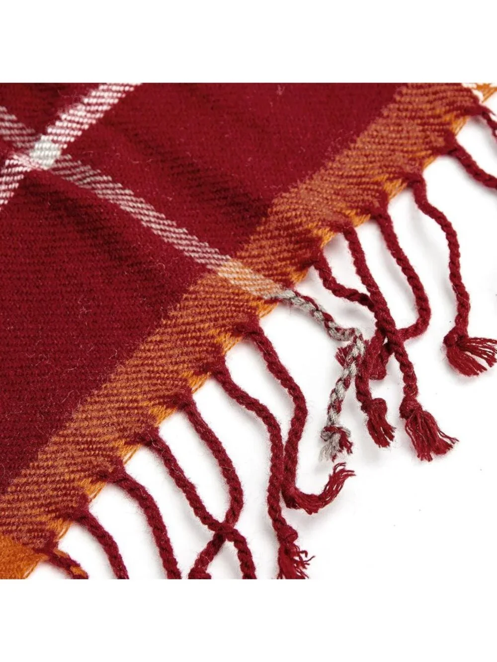 Cozy Vintage Plaid Fluffy Throw Blanket - Soft Lightweight Decorative 50x67